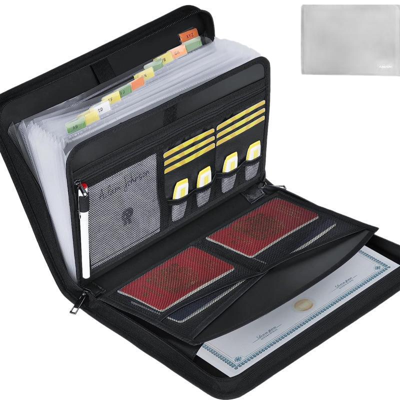 13칸으로 확장 가능한 지퍼형 파일 폴더, 방수 기능이 - Expandable Accordion File Folder 13 Pockets 리뷰 및 가격