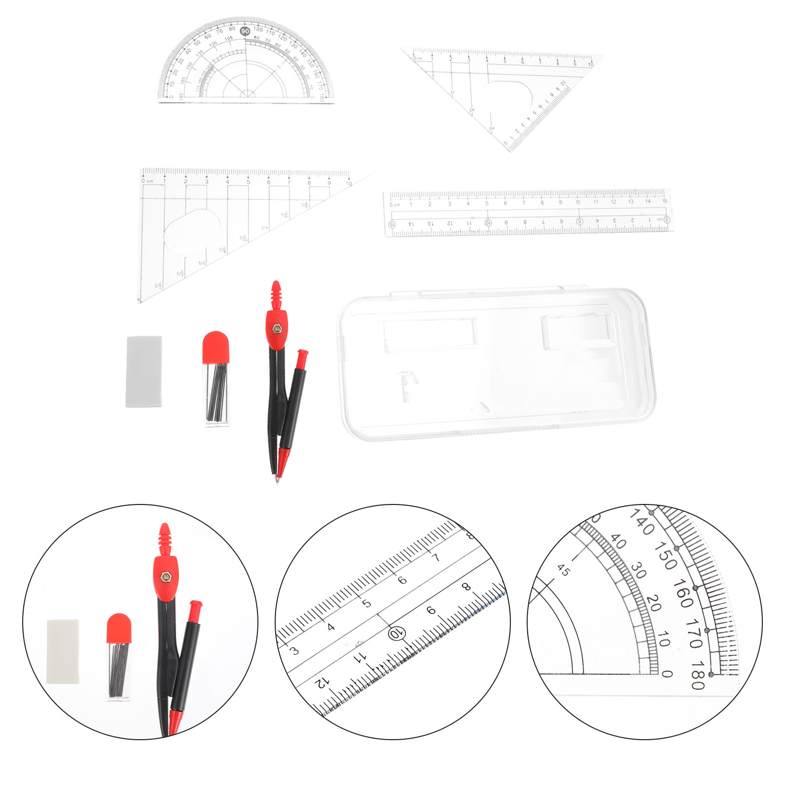 수학, 기하학, 그림 그리기, 예술가, 수학자, 목수  - Math Geometry Set With Compass 리뷰 및 가격